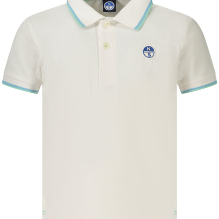 NORTH SAILS CHILDREN'S SHORT-SLEEVED POLO SHIRT, WHITE-0