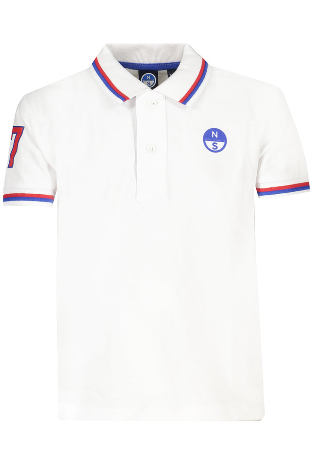 NORTH SAILS WHITE SHORT SLEEVED POLO SHIRT FOR CHILDREN-0