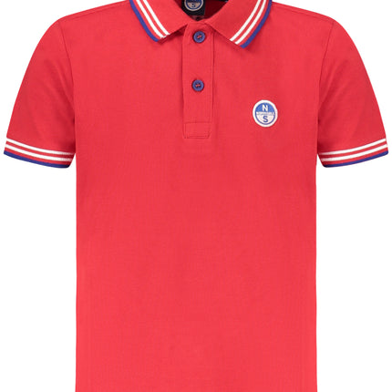 NORTH SAILS RED SHORT SLEEVE POLO SHIRT CHILDREN-0