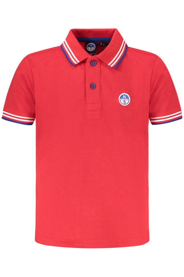 NORTH SAILS RED SHORT SLEEVE POLO SHIRT CHILDREN-0