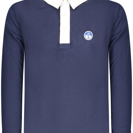 NORTH SAILS KIDS' LONG-SLEEVED POLO SHIRT, BLUE-0