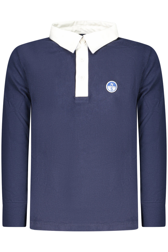 NORTH SAILS KIDS' LONG-SLEEVED POLO SHIRT, BLUE-0
