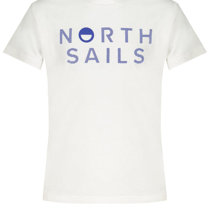 NORTH SAILS WHITE SHORT SLEEVED T-SHIRT FOR CHILDREN-0