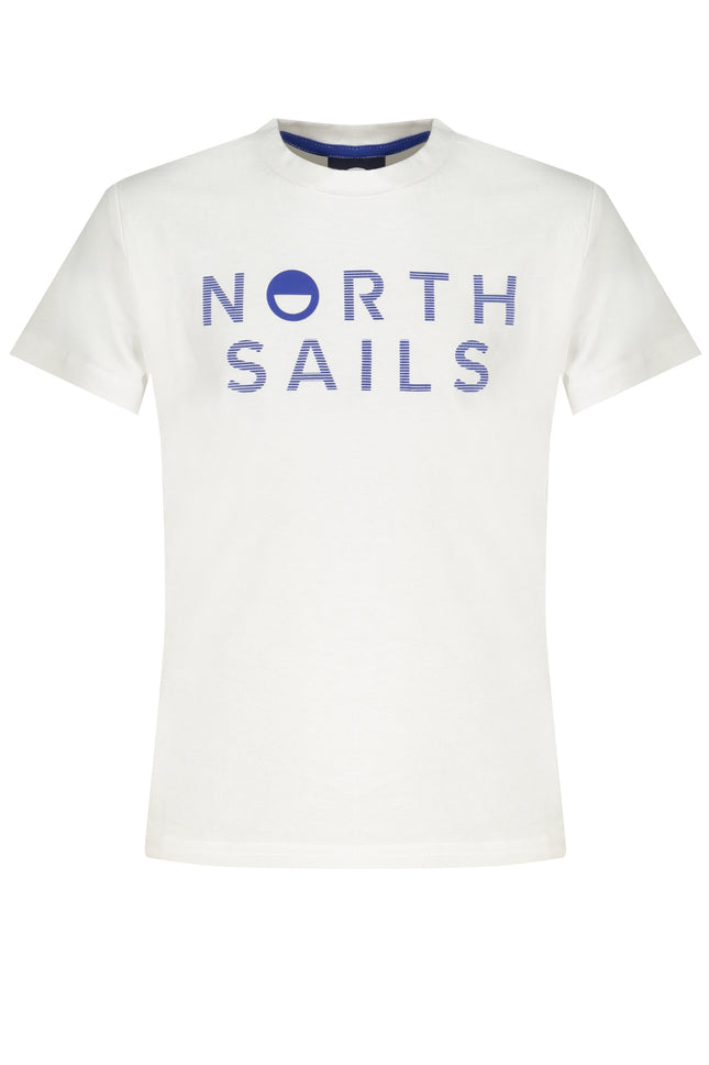 NORTH SAILS WHITE SHORT SLEEVED T-SHIRT FOR CHILDREN-0