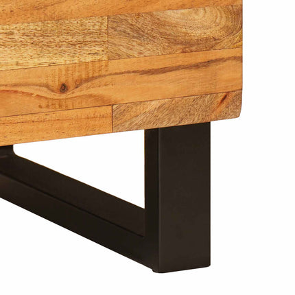 Opberg Highboard Bruin 40 X 33 X 110 Cm Massief Mango Hout - XdropX