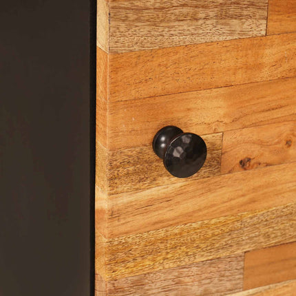 Opberg Highboard Bruin 40 X 33 X 110 Cm Massief Mango Hout - XdropX