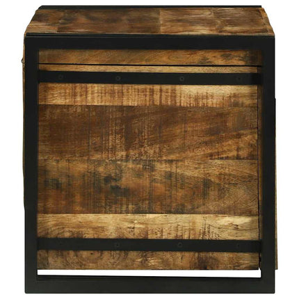 Opbergbox Bruin En Zwart Massief Mango Hout - XdropX