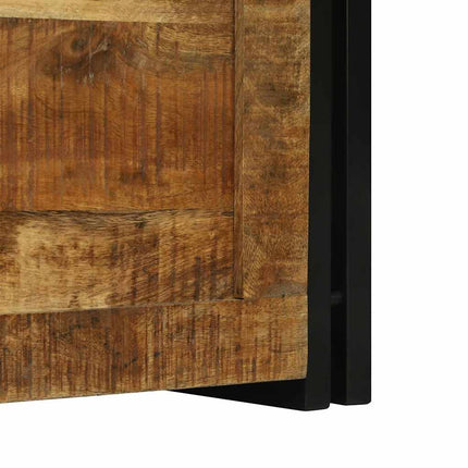Opbergbox Bruin En Zwart Massief Mango Hout - XdropX