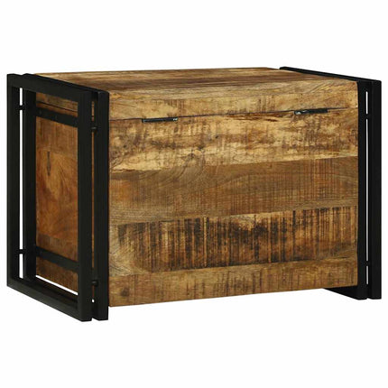 Opbergbox Bruin En Zwart Massief Mango Hout - XdropX