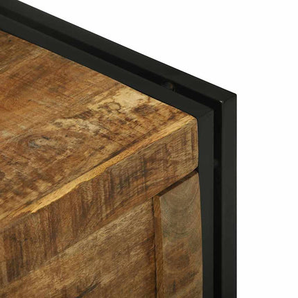 Opbergbox Bruin En Zwart Massief Mango Hout - XdropX
