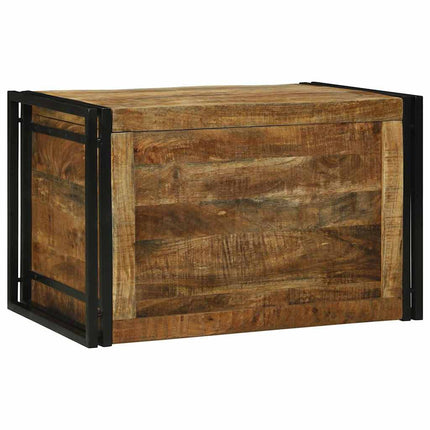 Opbergbox Bruin En Zwart Massief Mango Hout - XdropX