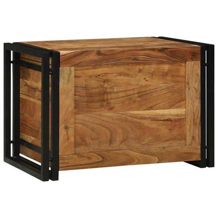 Opbergbox Bruin En Zwart Massief Mango Hout - XdropX