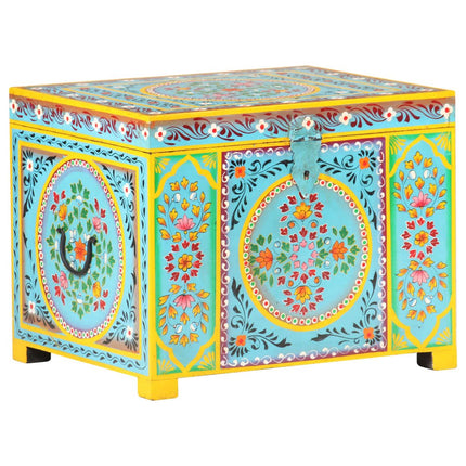 Opbergbox Handgeschilderd 50X40X40 Cm Massief Mangohout - XdropX