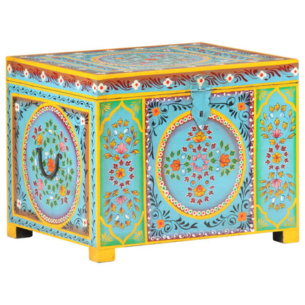Opbergbox Handgeschilderd 50X40X40 Cm Massief Mangohout - XdropX