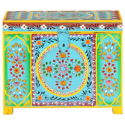 Opbergbox Handgeschilderd 50X40X40 Cm Massief Mangohout - XdropX