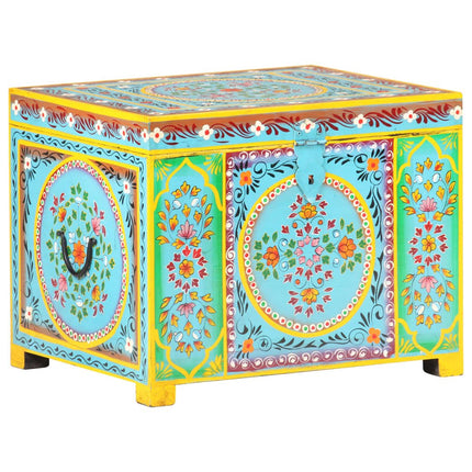 Opbergbox Handgeschilderd 50X40X40 Cm Massief Mangohout - XdropX