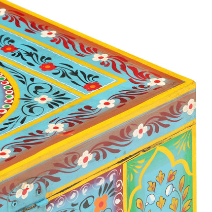 Opbergbox Handgeschilderd 50X40X40 Cm Massief Mangohout - XdropX