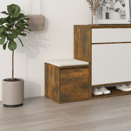 Opbergbox Met Lade 40,5X40X40 Cm Bewerkt Hout Artisanaal Eiken - XdropX