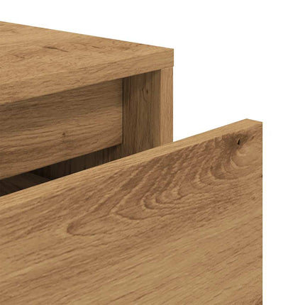 Opbergbox Met Lade 40,5X40X40 Cm Bewerkt Hout Artisanaal Eiken - XdropX