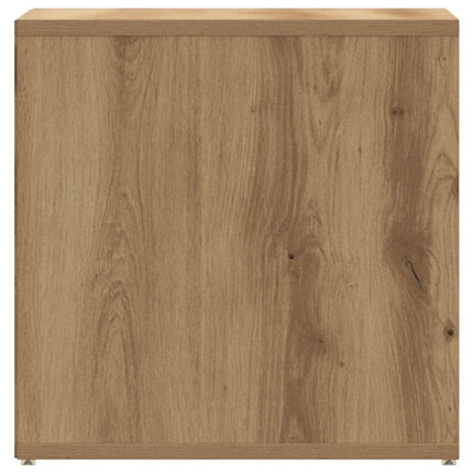 Opbergbox Met Lade 40,5X40X40 Cm Bewerkt Hout Artisanaal Eiken - XdropX