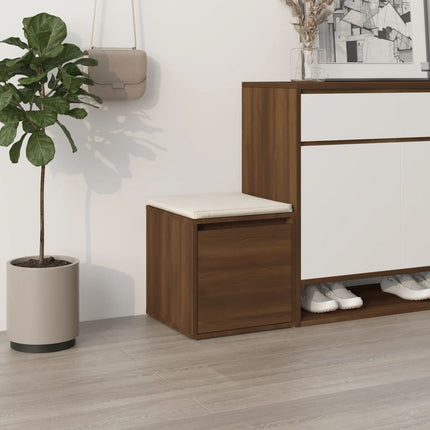 Opbergbox Met Lade 40,5X40X40 Cm Bewerkt Hout Artisanaal Eiken - XdropX