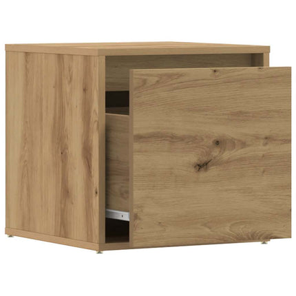 Opbergbox Met Lade 40,5X40X40 Cm Bewerkt Hout Artisanaal Eiken - XdropX