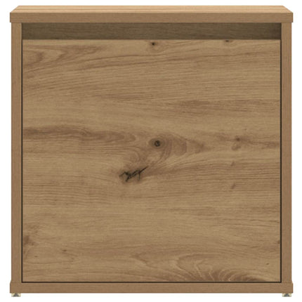Opbergbox Met Lade 40,5X40X40 Cm Bewerkt Hout Artisanaal Eiken - XdropX