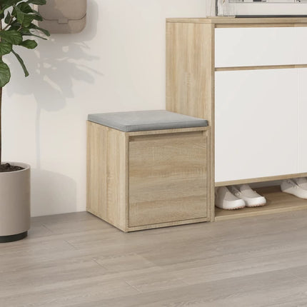 Opbergbox Met Lade 40,5X40X40 Cm Bewerkt Hout Artisanaal Eiken - XdropX