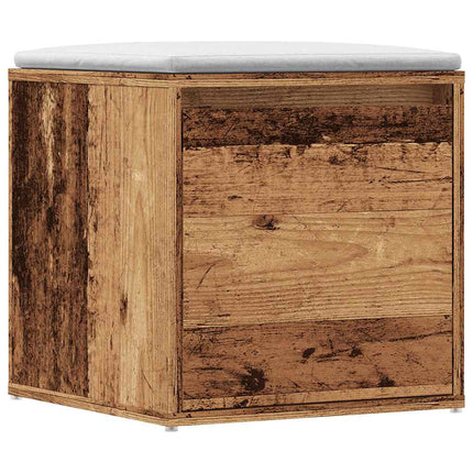 Opbergbox Met Lade 40,5X40X40 Cm Bewerkt Hout Artisanaal Eiken - XdropX