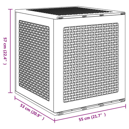 Opbergbox Met Opslag 55 X 53 X 57 Cm Polypropyleen - XdropX
