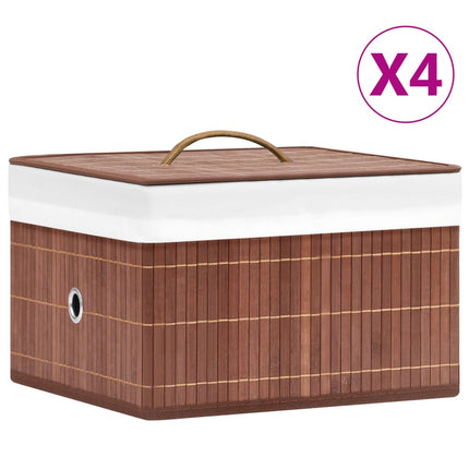 Opbergboxen 4 St Bamboe - XdropX