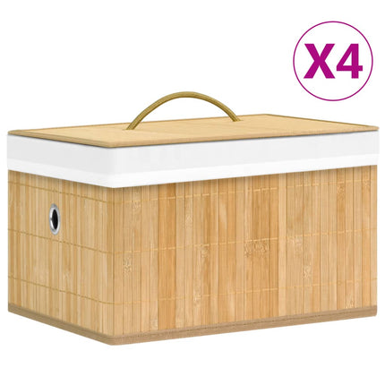 Opbergboxen 4 St Bamboe - XdropX