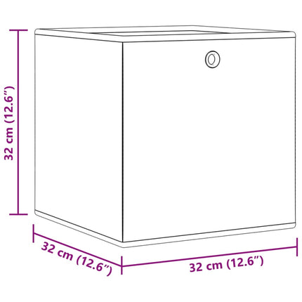Opbergboxen Inklapbaar 32X32X32 Cm Ongeweven Stof - XdropX