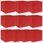 10 / Rood zonder deksels