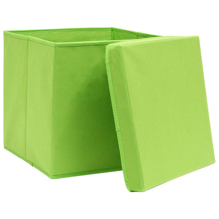 Opbergboxen Met Deksel 32X32X32 Cm Stof Paars - XdropX