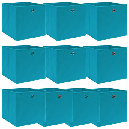 Opbergboxen Met Deksel 32X32X32 Cm Stof Paars - XdropX