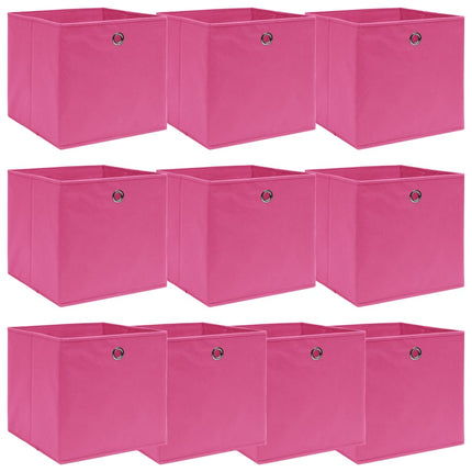 Opbergboxen Met Deksel 32X32X32 Cm Stof Paars - XdropX