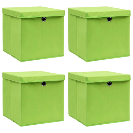 Opbergboxen Met Deksel 32X32X32 Cm Stof Paars - XdropX