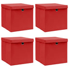 4 / Rood met deksels