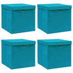 4 / Babyblauw met deksels