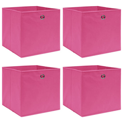 Opbergboxen Met Deksel 32X32X32 Cm Stof Paars - XdropX