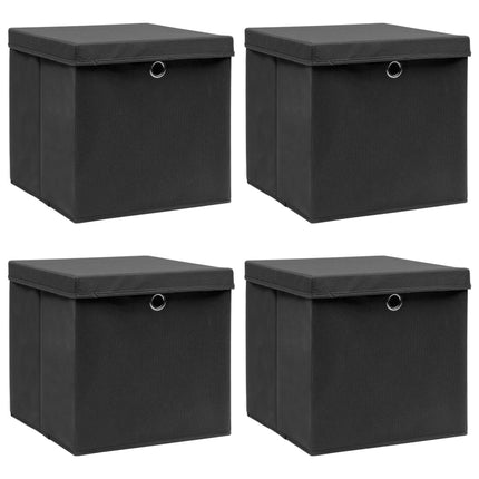 Opbergboxen Met Deksel 32X32X32 Cm Stof Paars - XdropX