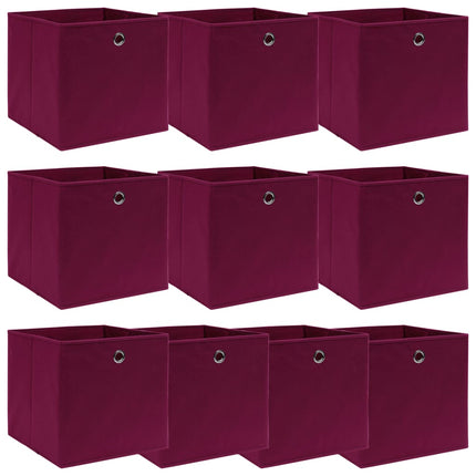 Opbergboxen Met Deksel 32X32X32 Cm Stof Paars - XdropX