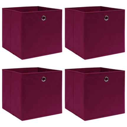Opbergboxen Met Deksel 32X32X32 Cm Stof Paars - XdropX