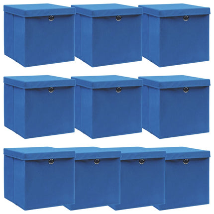 Opbergboxen Met Deksel 32X32X32 Cm Stof Paars - XdropX