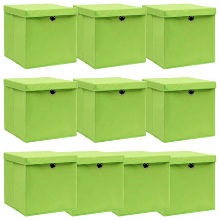 Opbergboxen Met Deksel 32X32X32 Cm Stof Paars - XdropX
