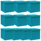 10 / Babyblauw met deksels