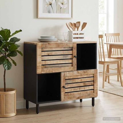 Opbergkasten Bruin 80 X 33,5 X 75 Cm Massief Mango Hout - XdropX