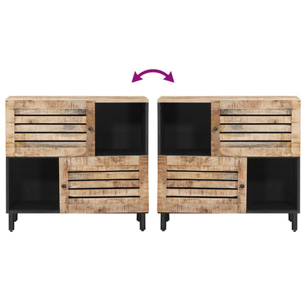Opbergkasten Bruin 80 X 33,5 X 75 Cm Massief Mango Hout - XdropX