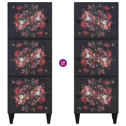 Opbergkasten Multikleur 40 X 33,5 X 110 Cm Massief Mango Hout - XdropX